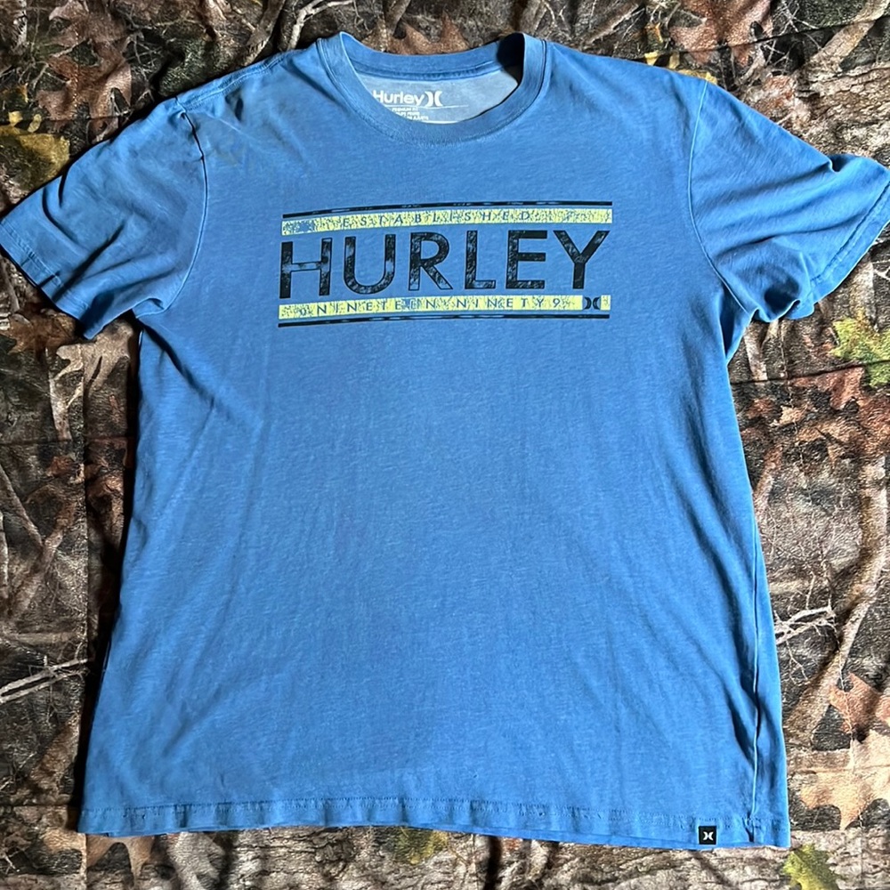 Blue Hurley Nike dri-fit shirt